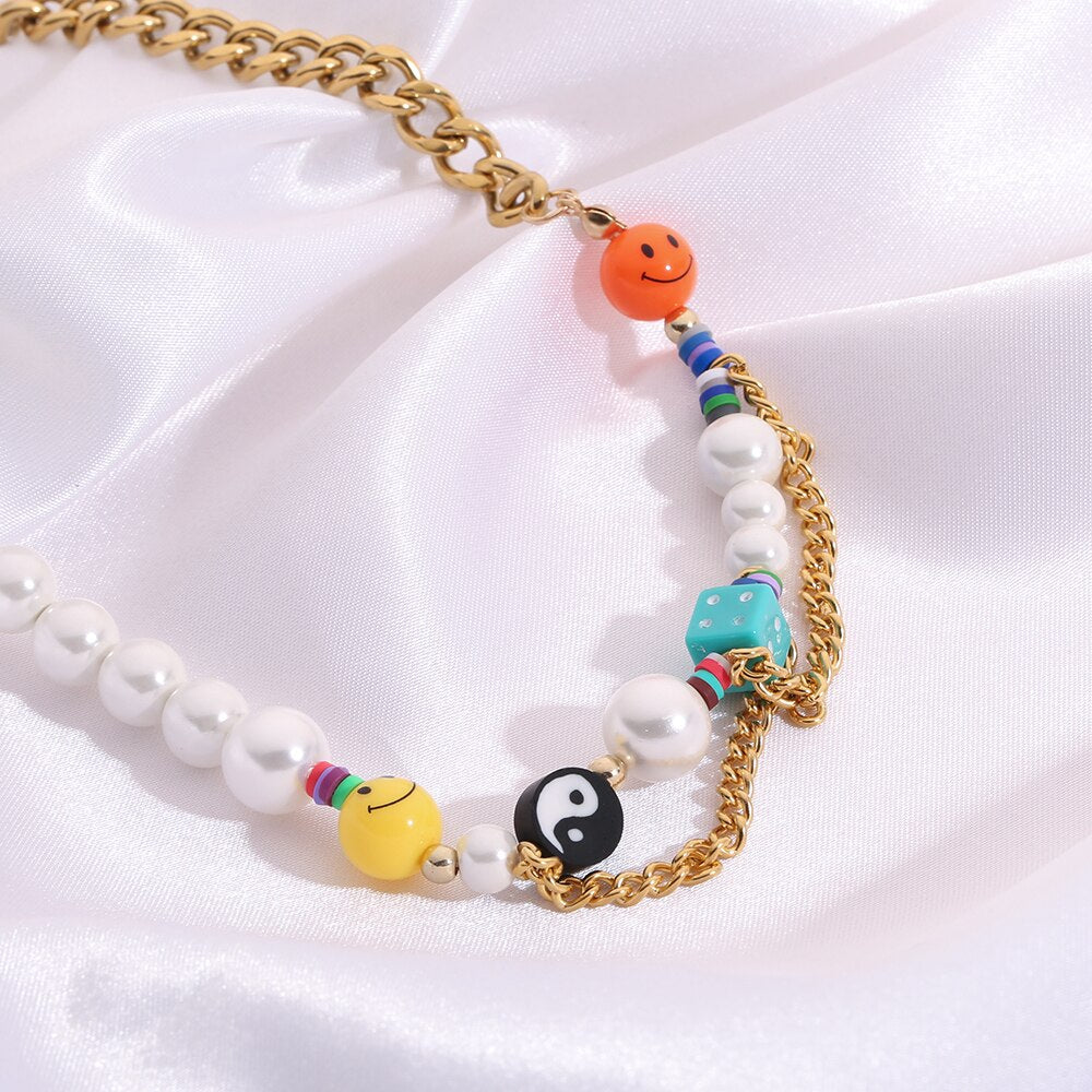Lucky Smiley Necklace